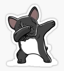 Dabbing French Bulldog Funny Sticker