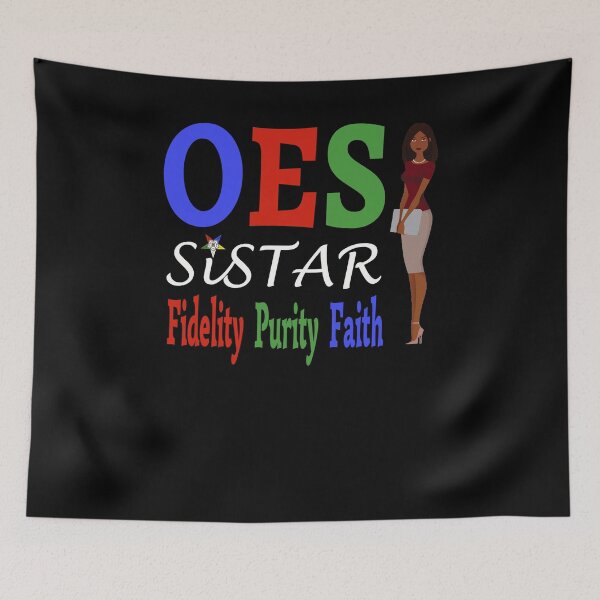 Item preview, OES Order Of The Eastern Star Logo Sisterhood Fidelity Purity Faith designed and sold by TopTeeShop.