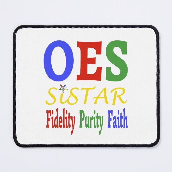 Item preview, OES Order Of The Eastern Star Logo Sisterhood Fidelity Purity Faith designed and sold by TopTeeShop.