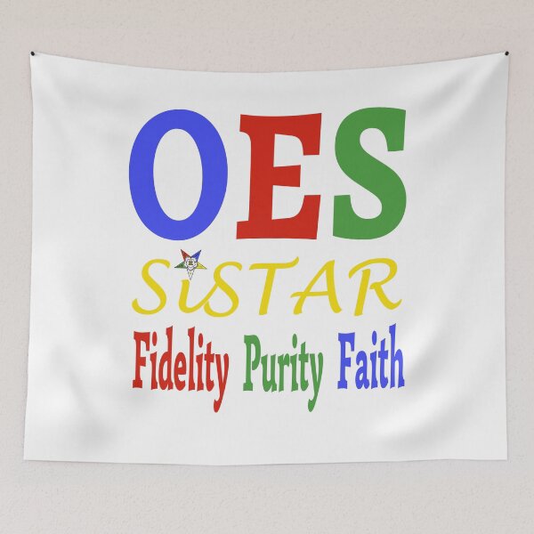 Item preview,  OES Order Of The Eastern Star Logo Sisterhood Fidelity Purity Faith designed and sold by TopTeeShop.