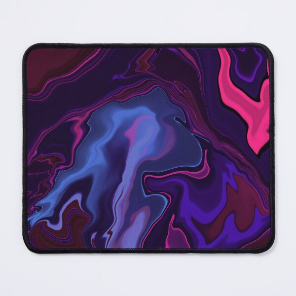 Item preview, Blissful blue - blue and pink abstract marbling art designed and sold by Tanuja  Sharma.