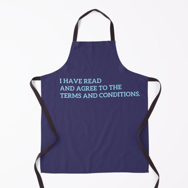 Item preview, I Have Read and Agree to the Terms and Conditions. Funny Vintage Retro Quote Tick in Blue designed and sold by marie-inks.