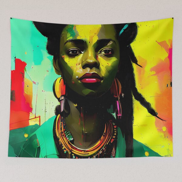 Aperçu de l'œuvre T-SHIRTS vibration reggae rasta créée et vendue par Mao-Bwolf.