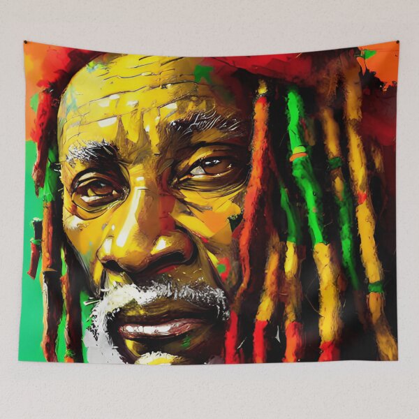 Aperçu de l'œuvre T-SHIRTS vibration reggae rasta créée et vendue par Mao-Bwolf.