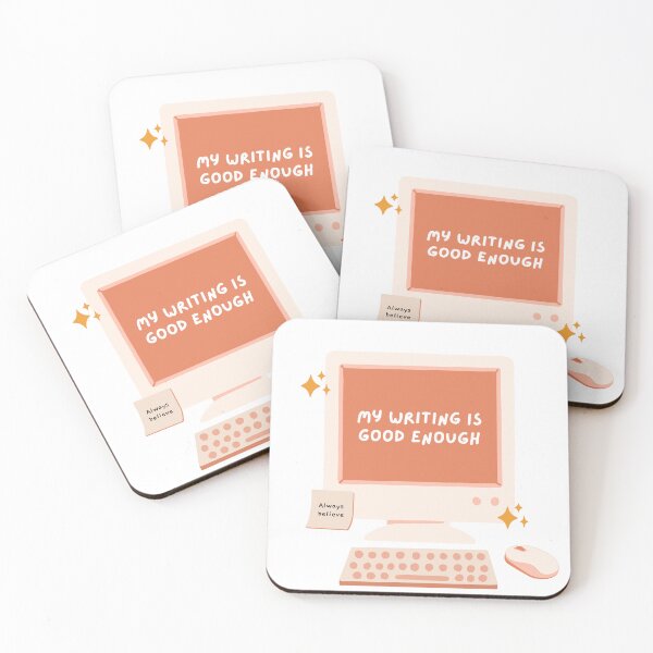 Item preview, My writing is good enough. Cute affirmation design for writers. designed and sold by CreativeStrand.