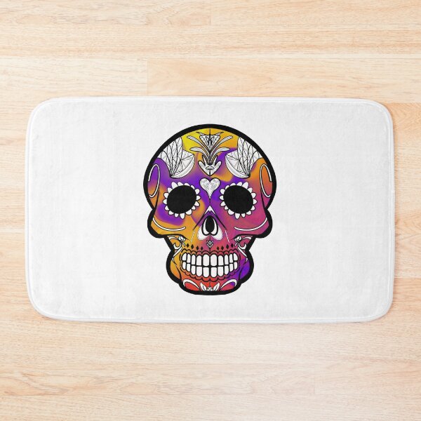Item preview, Mexican day of the dead multi colour skull  designed and sold by Elizabeth-Banks.