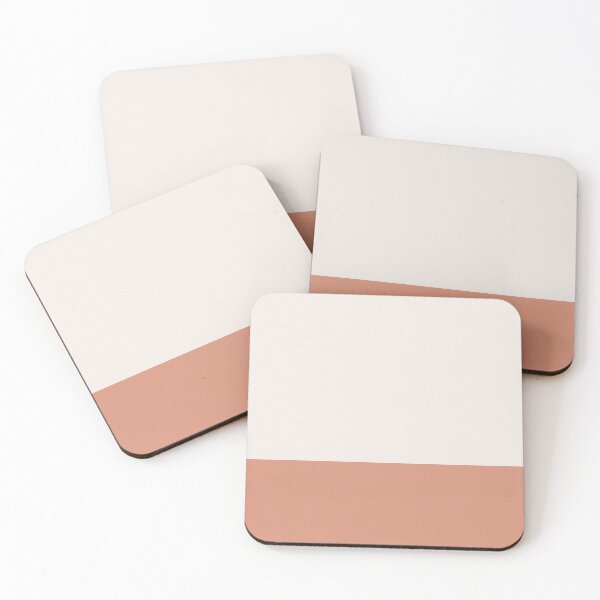 Item preview, Minimalist Solid Color Block in Cream and Fruit Juice designed and sold by Ladies-Boutique.