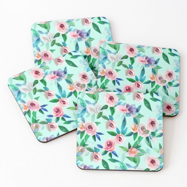 Item preview, Floral pastel watercolor pattern designed and sold by Mirarima.