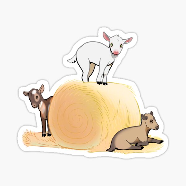 Item preview, Baby Goats & Haystack designed and sold by Azilord.