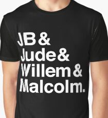 A LITTLE LIFE book JB & Jude & Willem & Malcolm (in white) Graphic T-Shirt