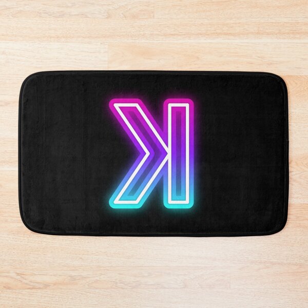 Item preview, White K backward letters designed and sold by The Love Quill.