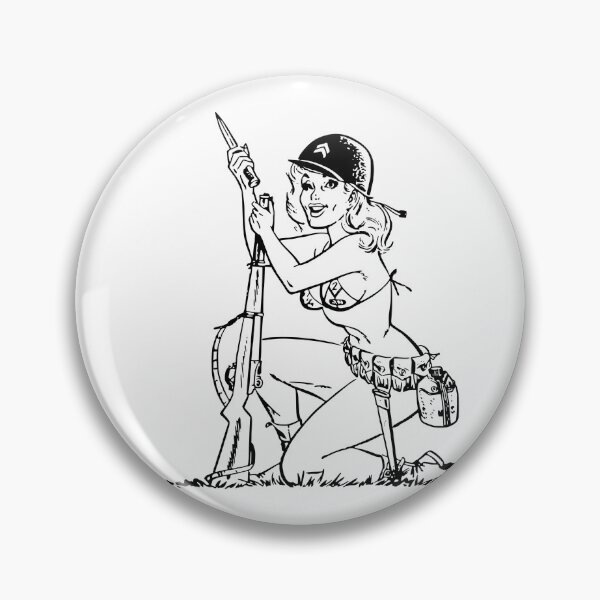 Item preview, GI pinup with bayonet designed and sold by lhwayj.