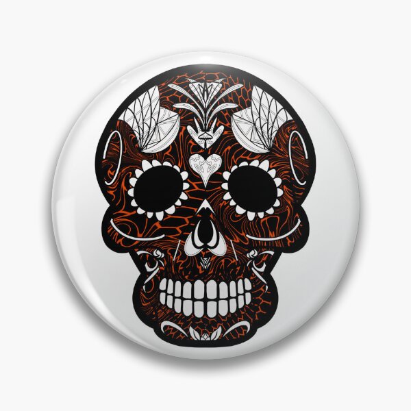 Item preview, Mexican day of the dead twisted beehive skull  designed and sold by Elizabeth-Banks.