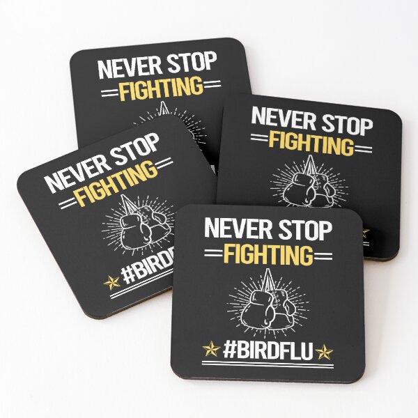 Item preview, Never Stop Fighting With FLU designed and sold by StoreHornedFace.