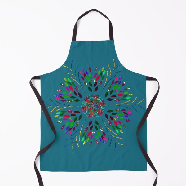 Item preview, Teal Rainbow Leaves designed and sold by Jane Izzy Designs.