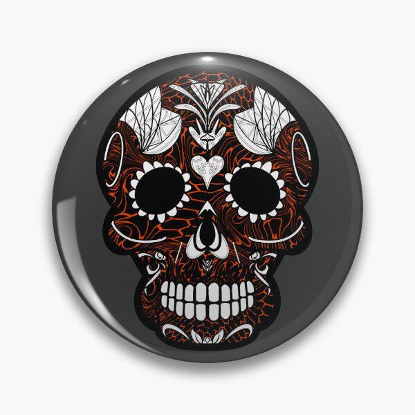 Item preview, Mexican day of the dead twisted beehive skull  designed and sold by Elizabeth-Banks.