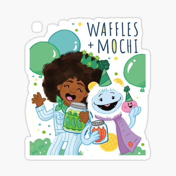 Waffles And Mochi Sticker For Sale By Sake123231 Redbubble 9919