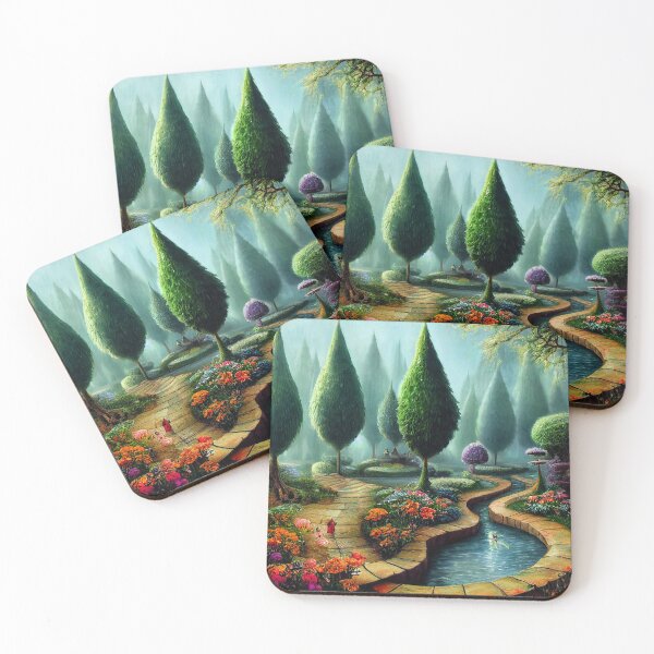 Item preview, Paradise Garden, Magical World, Fantasy World Painting designed and sold by SunDoor Art.