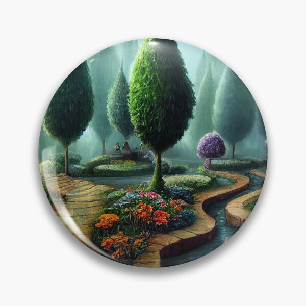 Item preview, Paradise Garden, Magical World, Fantasy World Painting designed and sold by SunDoor Art.