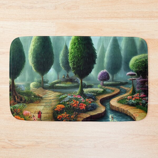 Item preview, Paradise Garden, Magical World, Fantasy World Painting designed and sold by SunDoor Art.