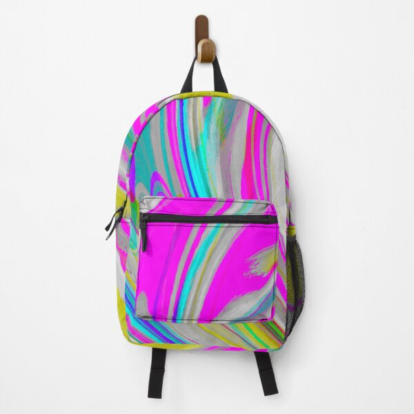 Item preview, Rainbow, Baby Yellow, Blue, Mustard, Neon Pink, Yellow Tones and Pink Tones Multicolor Neon Marble Pattern Design designed and sold by theprintedclub.