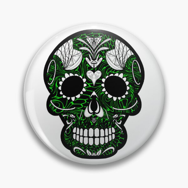 Item preview, Mexican day of the dead twisted beehive skull  designed and sold by Elizabeth-Banks.