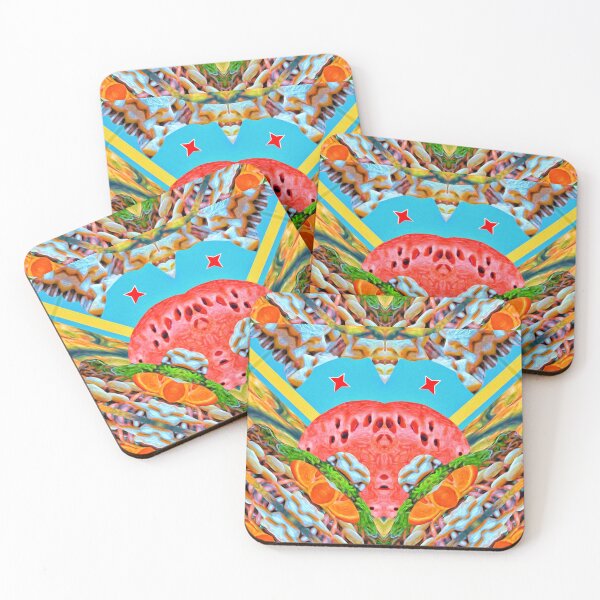 Item preview, WONDERFUL PAINTING GUAVA PINEAPPLE ORANGE & GINGERBREAD COOKIES  FOR CHRISTMAS - ABSTRACT TROPICAL FRUIT COCKTAIL FROM ARUBA - ARUBA FLAG - ARUBA, ONE HAPPY ISLAND! designed and sold by Ralek.