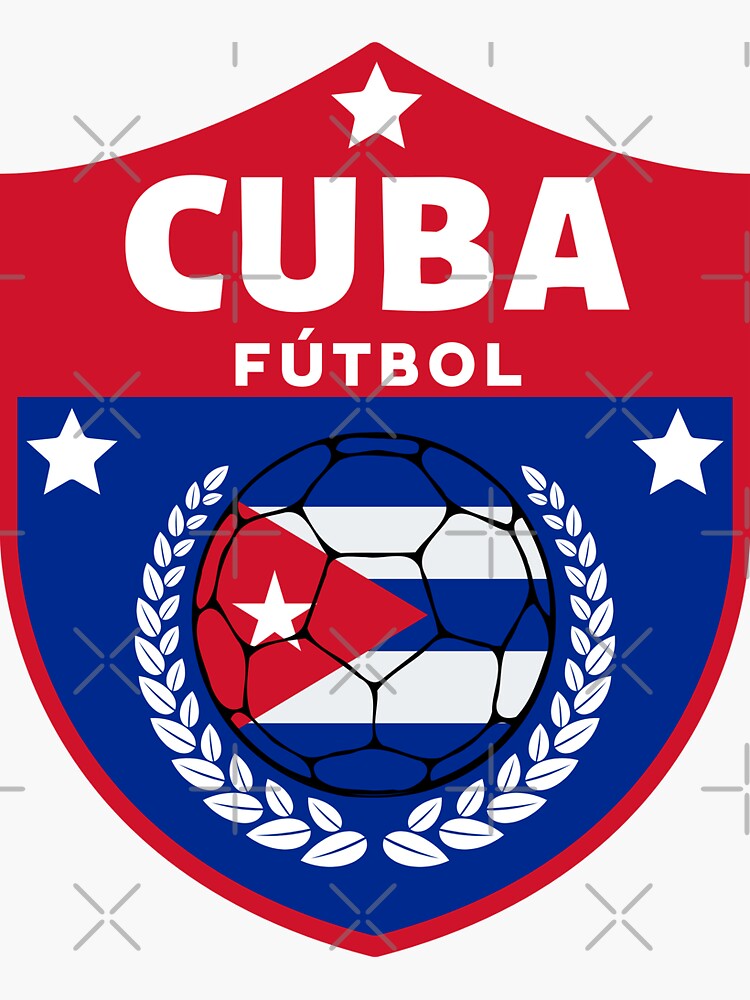 Cuba Football Sticker for Sale by Footballomatic