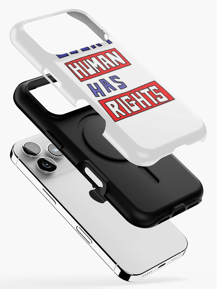 Thumbnail 2 of 4, iPhone Case, HUMAN RIGHTS designed and sold by truthtopower.