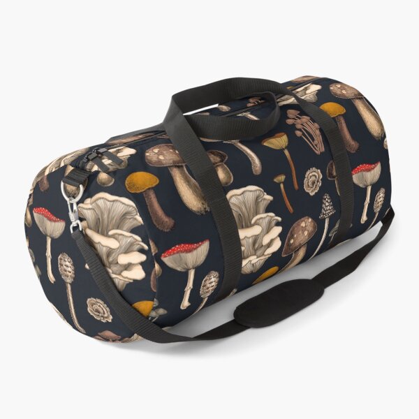 Item preview, Wild Mushrooms  on graphite black designed and sold by Katerina Mitkova Kirilova.
