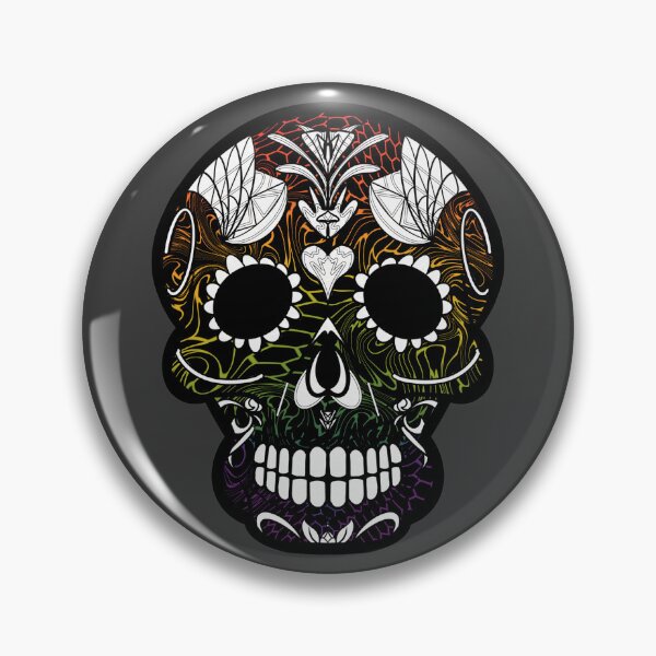 Item preview, Mexican day of the dead twisted beehive skull  designed and sold by Elizabeth-Banks.