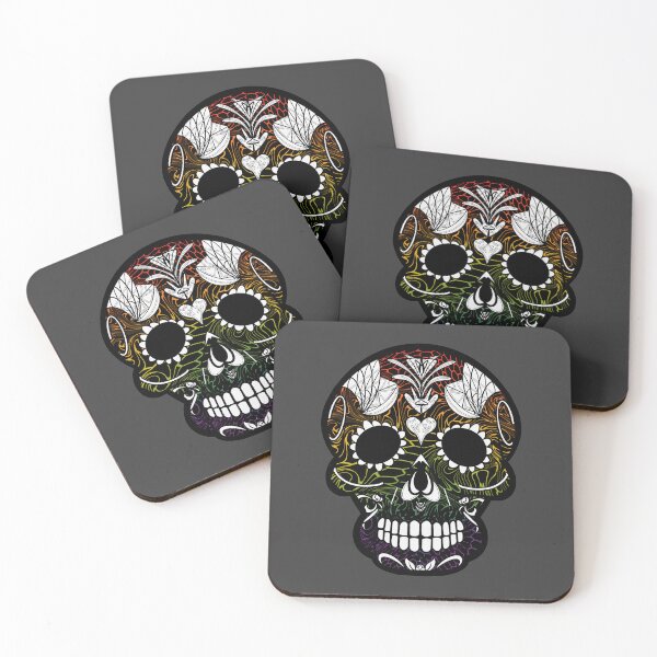 Item preview, Mexican day of the dead twisted beehive skull  designed and sold by Elizabeth-Banks.