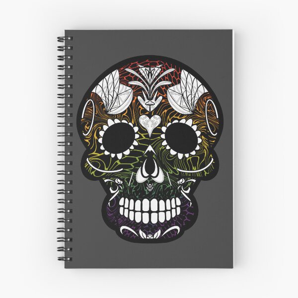 Item preview, Mexican day of the dead twisted beehive skull  designed and sold by Elizabeth-Banks.