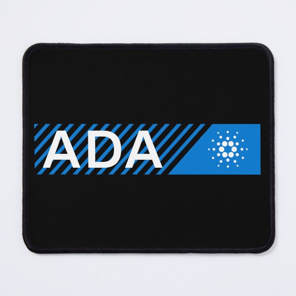 Item preview, Cardano ADA Crypto Altcoin - Blue Abstract Rectangle with Diagonal Lines designed and sold by CryptoMoods.