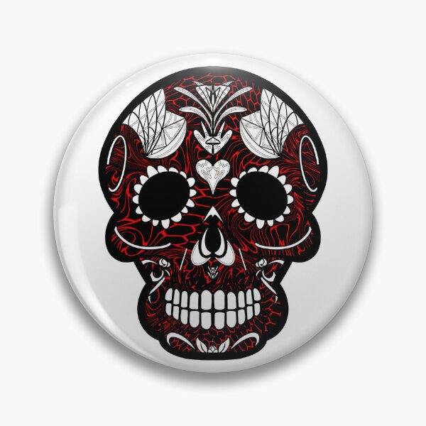 Item preview, Mexican day of the dead twisted beehive skull  designed and sold by Elizabeth-Banks.