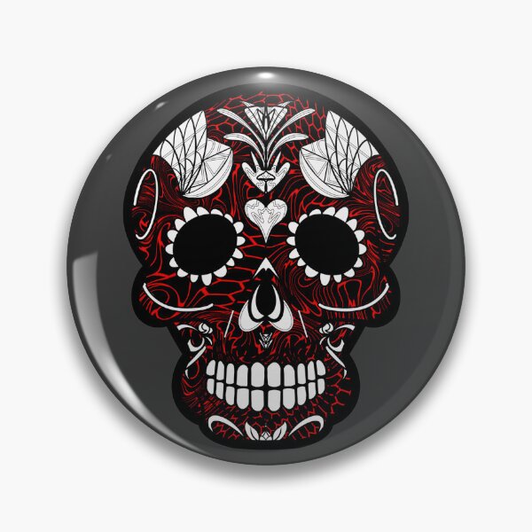 Item preview, Mexican day of the dead twisted beehive skull  designed and sold by Elizabeth-Banks.