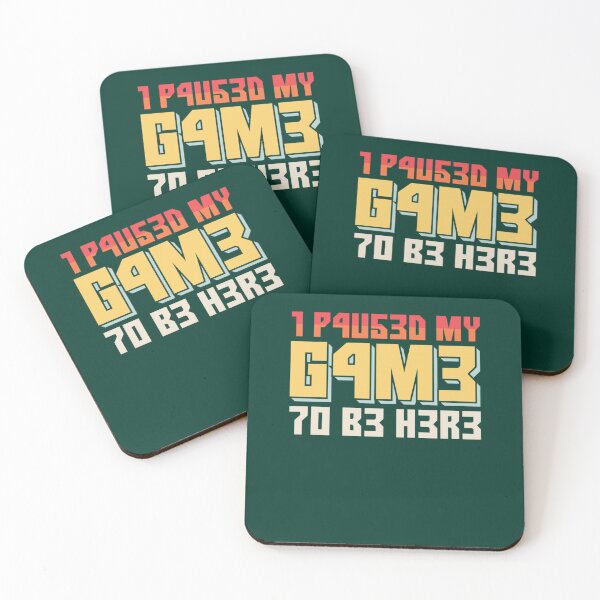 Item preview, I Paused My Game To Be Here Retro Gamer Gift designed and sold by maniAlchemi.