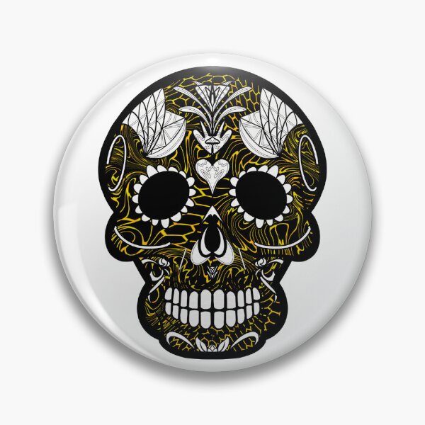 Item preview, Mexican day of the dead twisted beehive skull  designed and sold by Elizabeth-Banks.