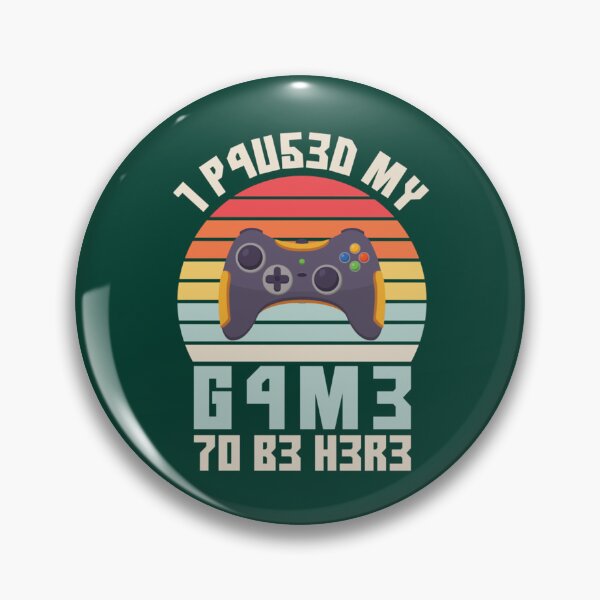 Item preview, I Paused My Game To Be Here Vintage Gamer Gift designed and sold by maniAlchemi.