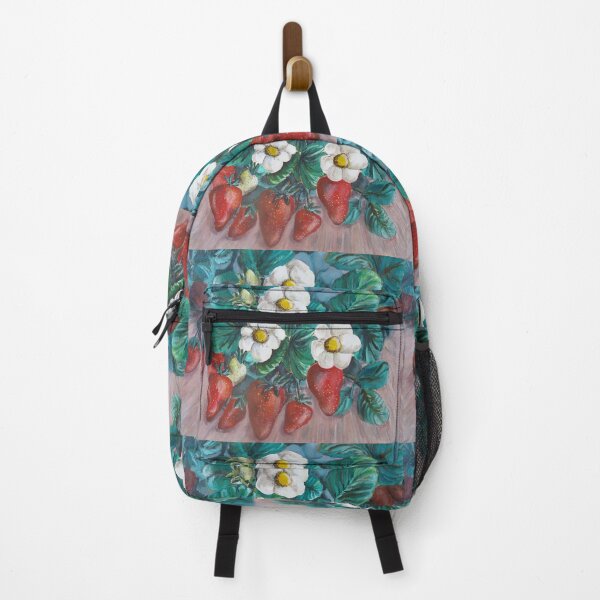Item preview, White blossom strawberries designed and sold by catherine calder.