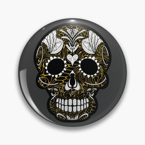 Item preview, Mexican day of the dead twisted beehive skull  designed and sold by Elizabeth-Banks.