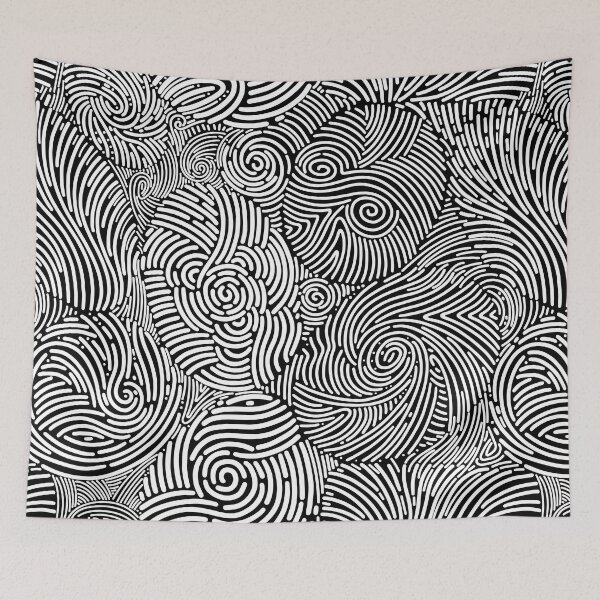 Item preview, black and white pattern art designed and sold by ImeshArtworks.