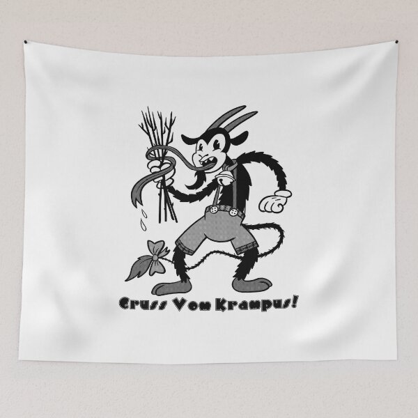 Item preview, Funny Gift Christmas Krampus Holiday Retro Wave designed and sold by Allegrascaffidi.