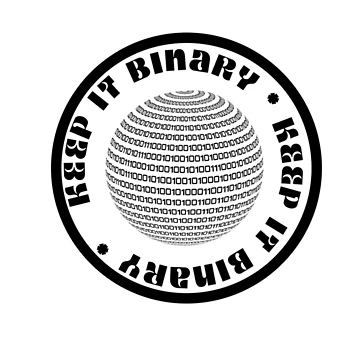 Artwork thumbnail, Keep it Binary CodingCoder software engineer developer programmer geek STEM by maniAlchemi