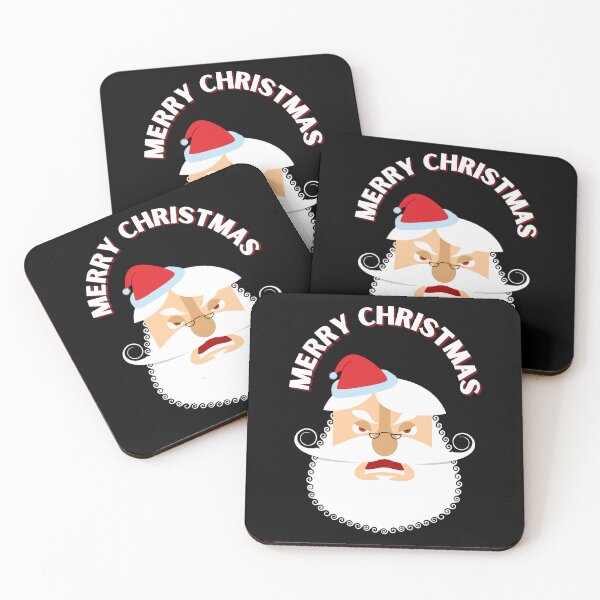 Item preview, Merry Christmas Design with Angry Santa designed and sold by Kubala.