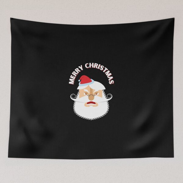 Item preview, Merry Christmas Design with Angry Santa designed and sold by Kubala.