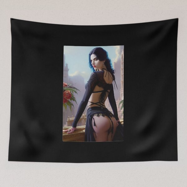 Item preview, Goth Beauty Original Sexy Erotic Ecchi Lingerie Pinup Female Model Pose Babe Hentaii Bikini Latex Lace Suit  designed and sold by Hot-as-hell.
