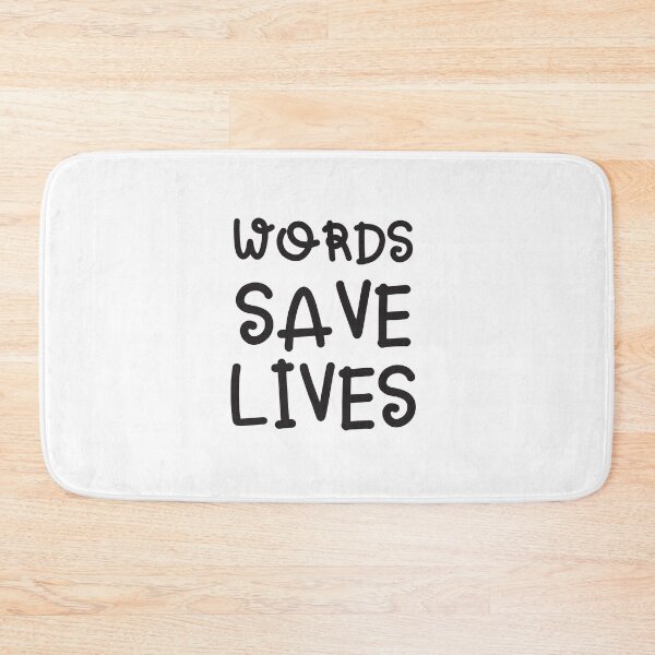 Item preview, WORDS SAVE LIVES designed and sold by jazzydevil.