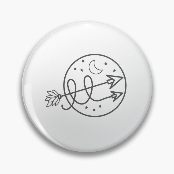 Item preview, Double arrows on a circle with the moon designed and sold by jazzydevil.