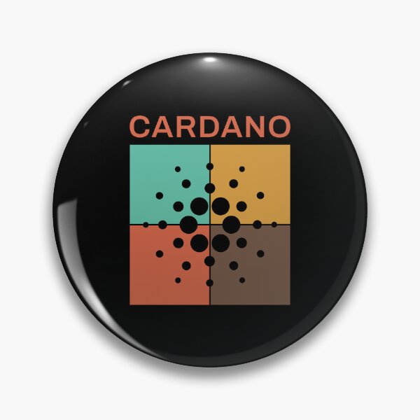 Item preview, Cardano ADA Crypto Altcoin - Four Squares in Retro Colours designed and sold by CryptoMoods.